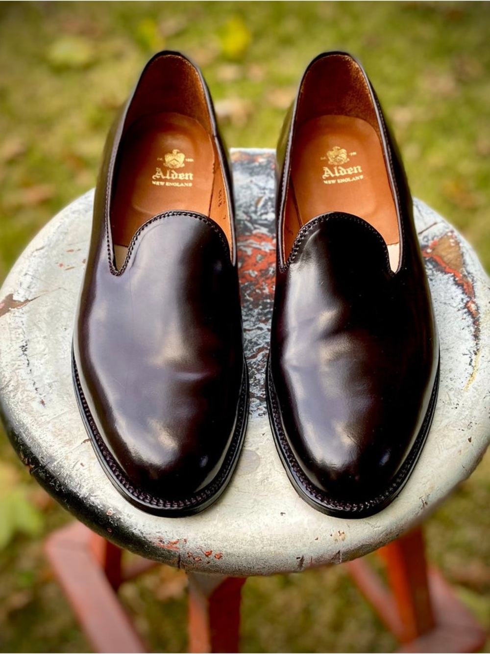 Alden Shell Cordovan Loafers Size US 11.5